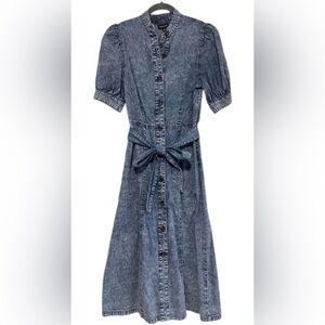 Who What Wear Acid Wash Dress